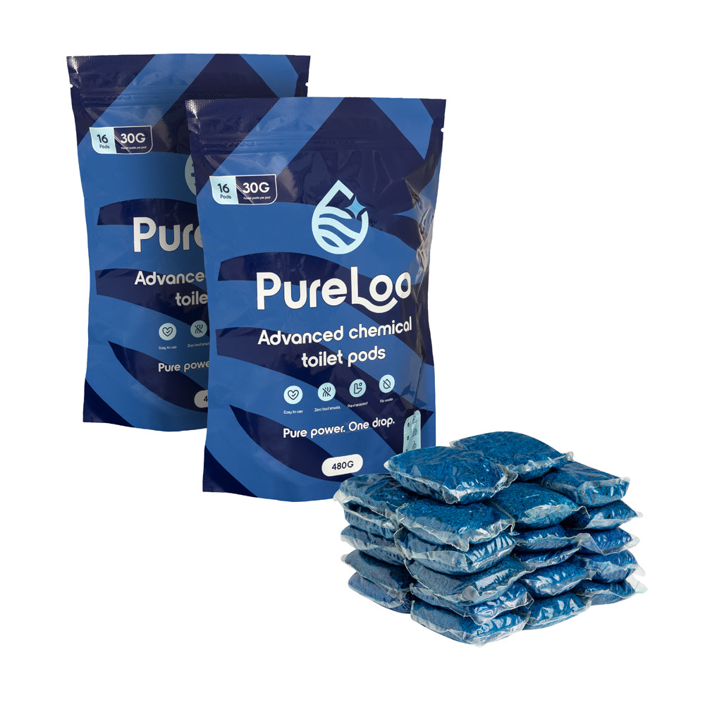 PureLoo Pod voor het chemisch toilet - 2-pack - 32 stuks