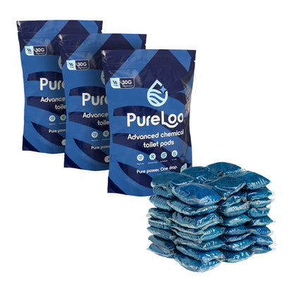 PureLoo Pod voor het chemisch toilet - 3-pack - 48 stuks